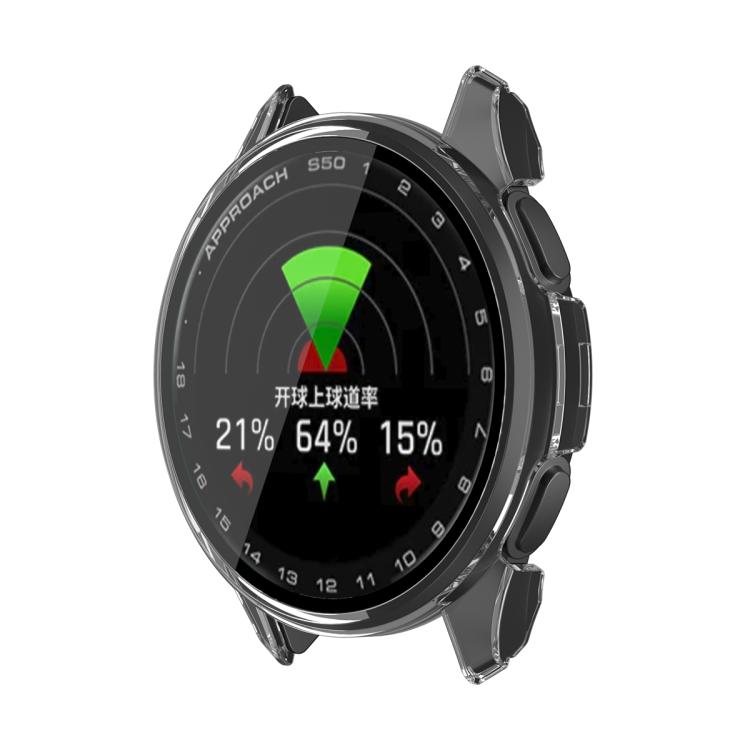 For Garmin Approach S50 Tempered Film Integrated PC Watch Protective Case