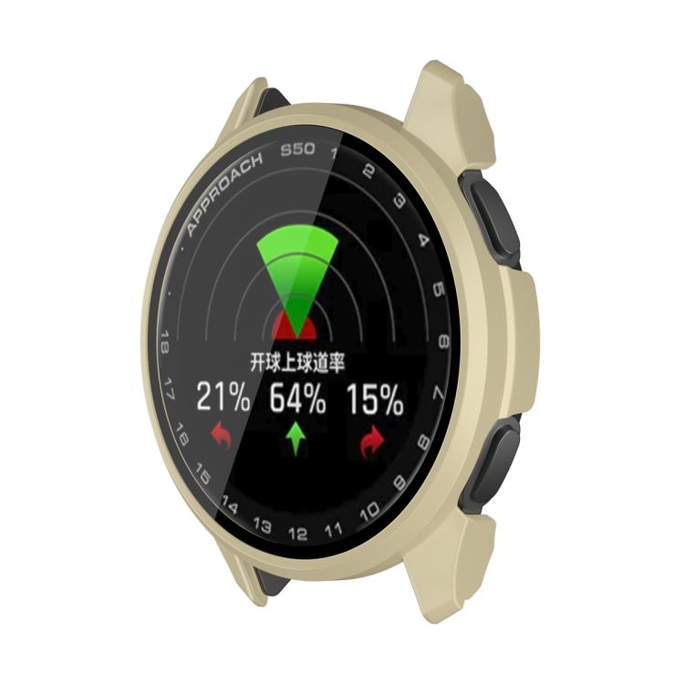 For Garmin Approach S50 Tempered Film Integrated PC Watch Protective Case