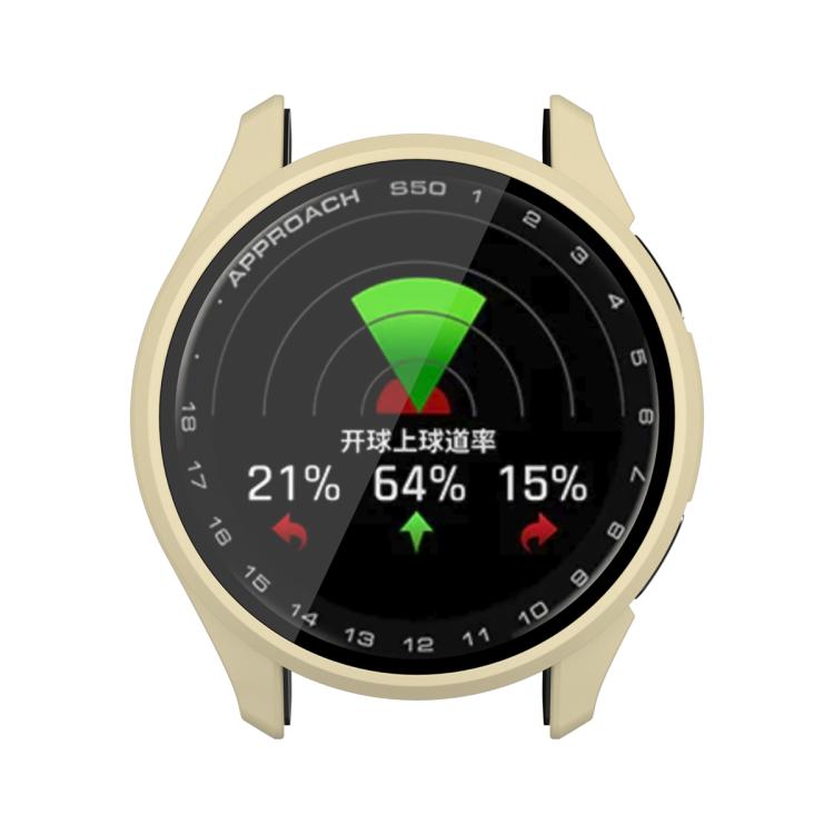 For Garmin Approach S50 Tempered Film Integrated PC Watch Protective Case