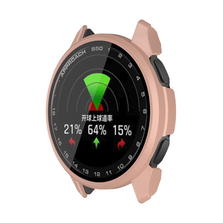 For Garmin Approach S50 Tempered Film Integrated PC Watch Protective Case