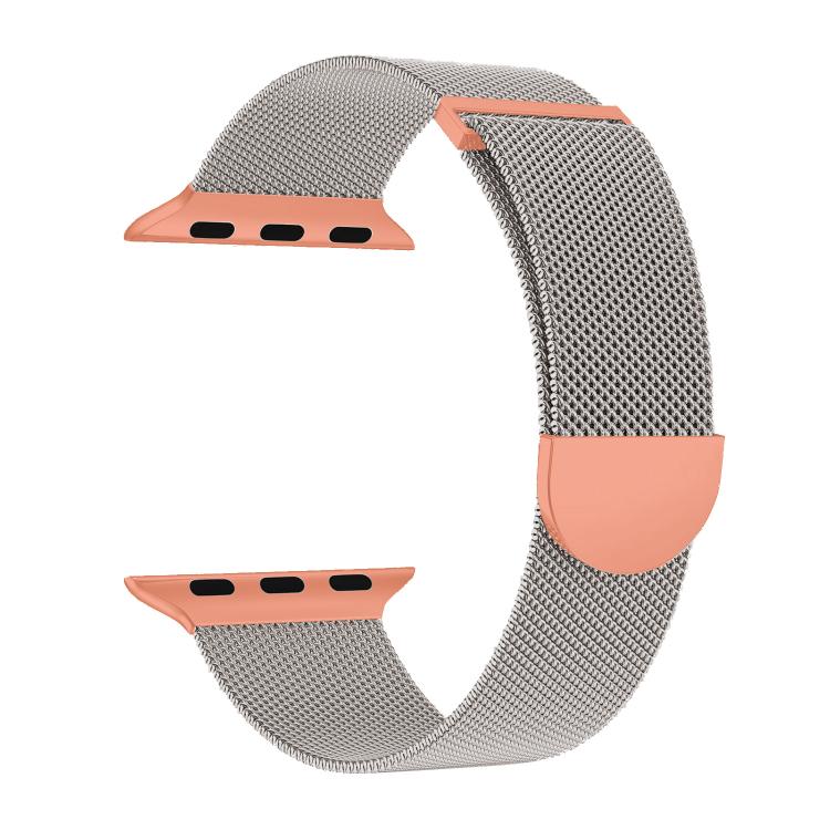 For Apple Watch 46mm / 49mm / 45mm / 44mm Kalebol Semi-round Tail Milan Stainless Steel Strap