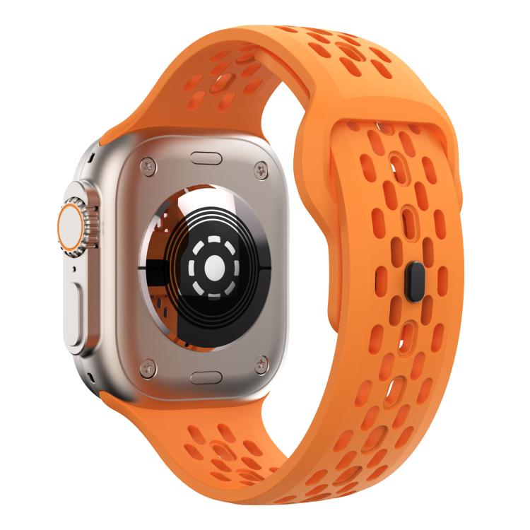 For Apple Watch 42mm / 41mm / 40mm / 38mm Kalebol Mesh Reverse Buckle Silicone Strap