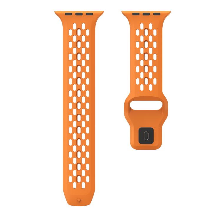 For Apple Watch 42mm / 41mm / 40mm / 38mm Kalebol Mesh Reverse Buckle Silicone Strap