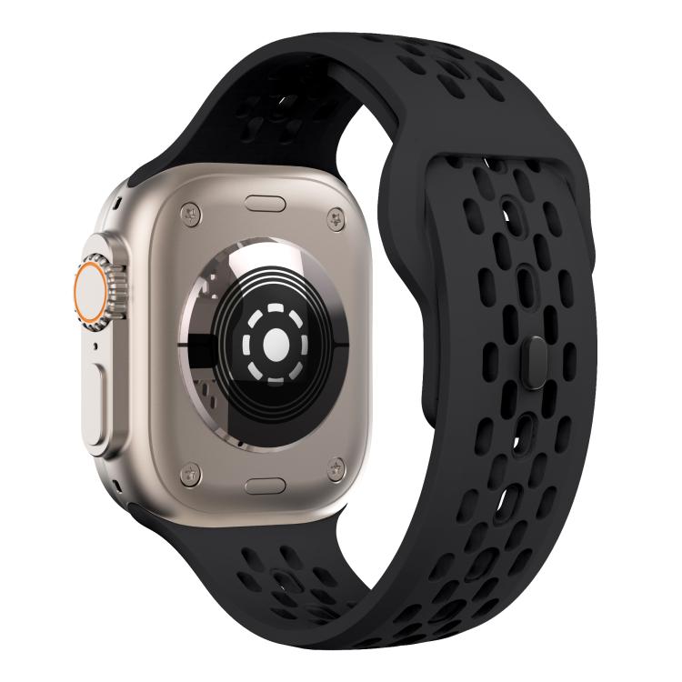 For Apple Watch 42mm / 41mm / 40mm / 38mm Kalebol Mesh Reverse Buckle Silicone Strap