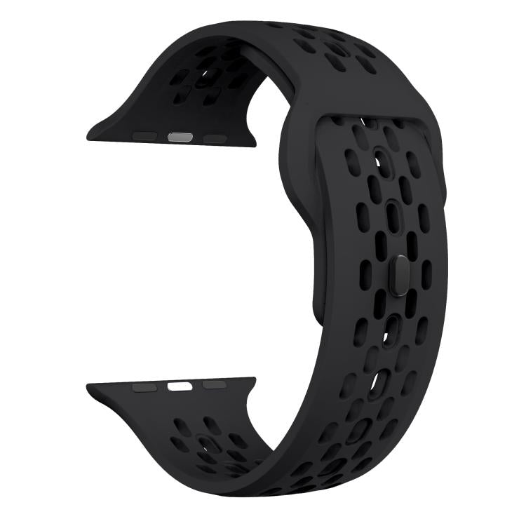 For Apple Watch 42mm / 41mm / 40mm / 38mm Kalebol Mesh Reverse Buckle Silicone Strap