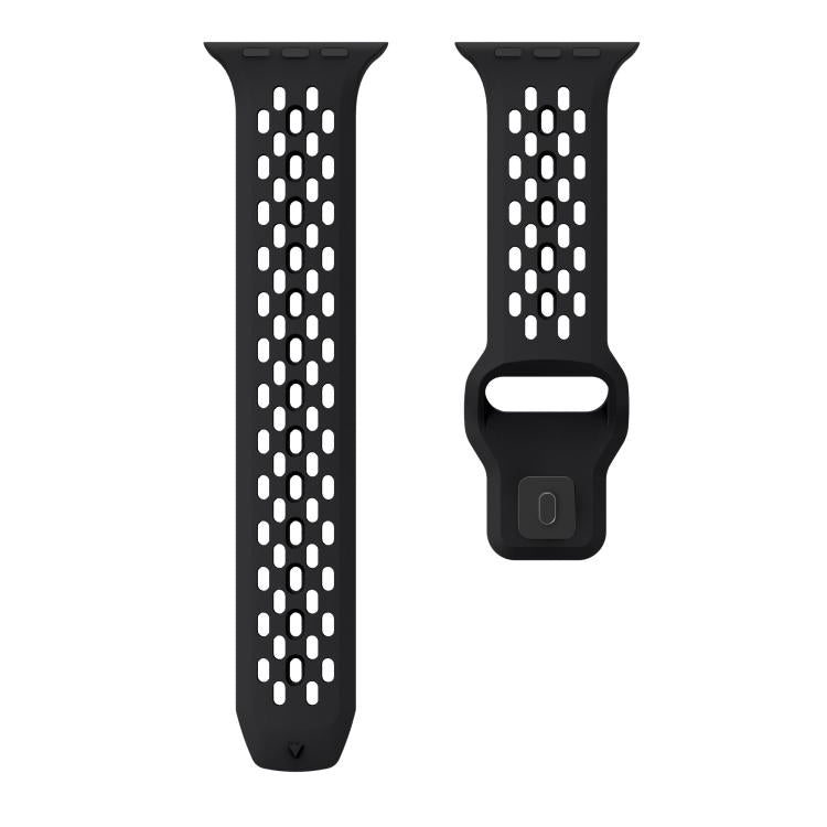 For Apple Watch 42mm / 41mm / 40mm / 38mm Kalebol Mesh Reverse Buckle Silicone Strap