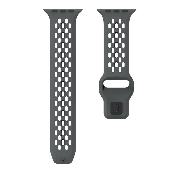 For Apple Watch 42mm / 41mm / 40mm / 38mm Kalebol Mesh Reverse Buckle Silicone Strap