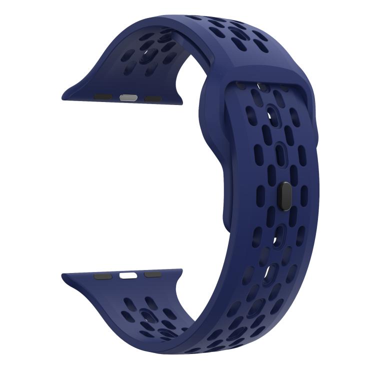 For Apple Watch 42mm / 41mm / 40mm / 38mm Kalebol Mesh Reverse Buckle Silicone Strap