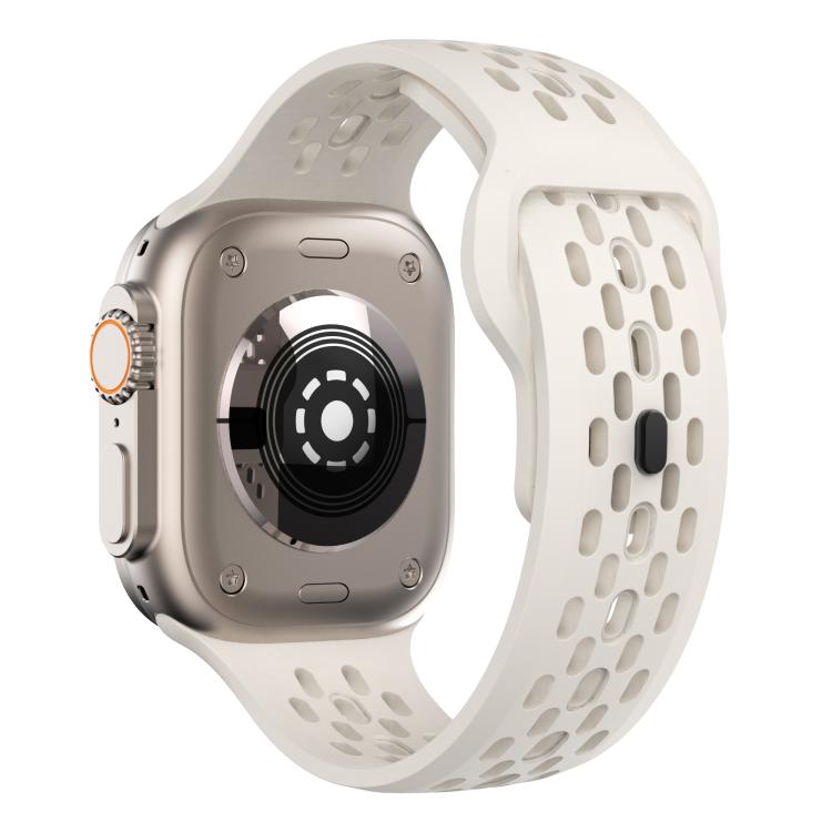 For Apple Watch 42mm / 41mm / 40mm / 38mm Kalebol Mesh Reverse Buckle Silicone Strap