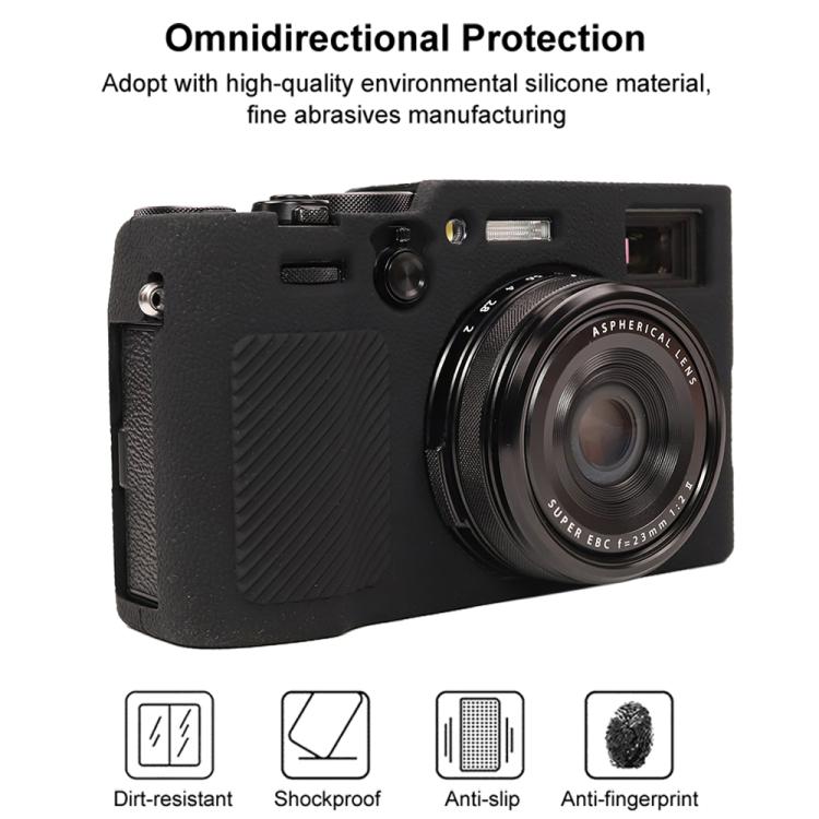 For FUJIFILM X100VI Litchi Texture Soft Silicone Protective Case