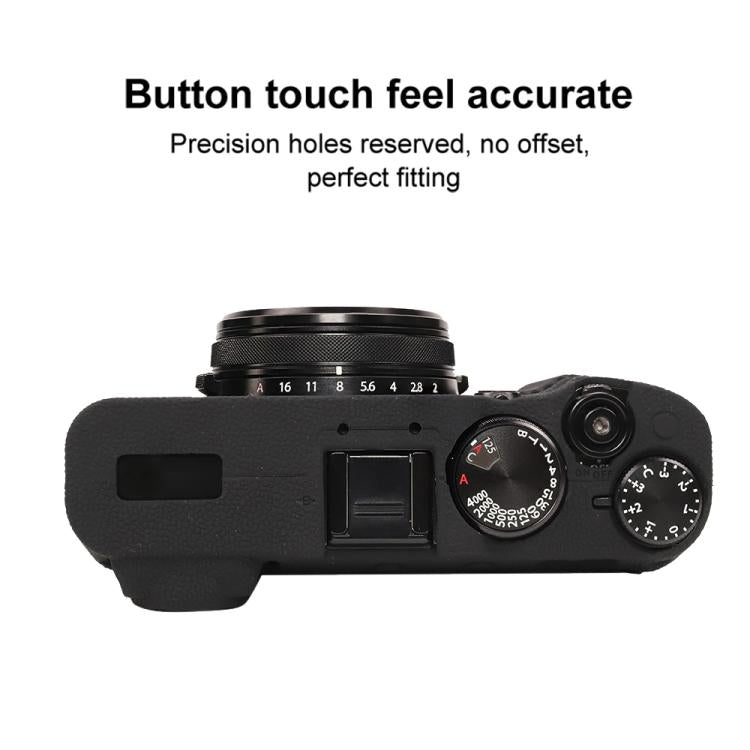For FUJIFILM X100VI Litchi Texture Soft Silicone Protective Case