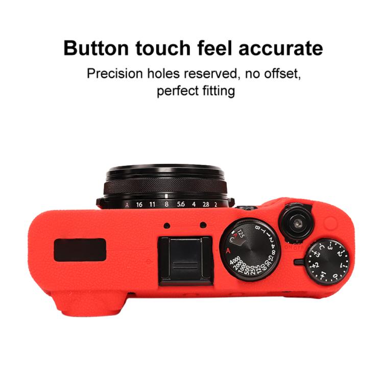 For FUJIFILM X100VI Litchi Texture Soft Silicone Protective Case