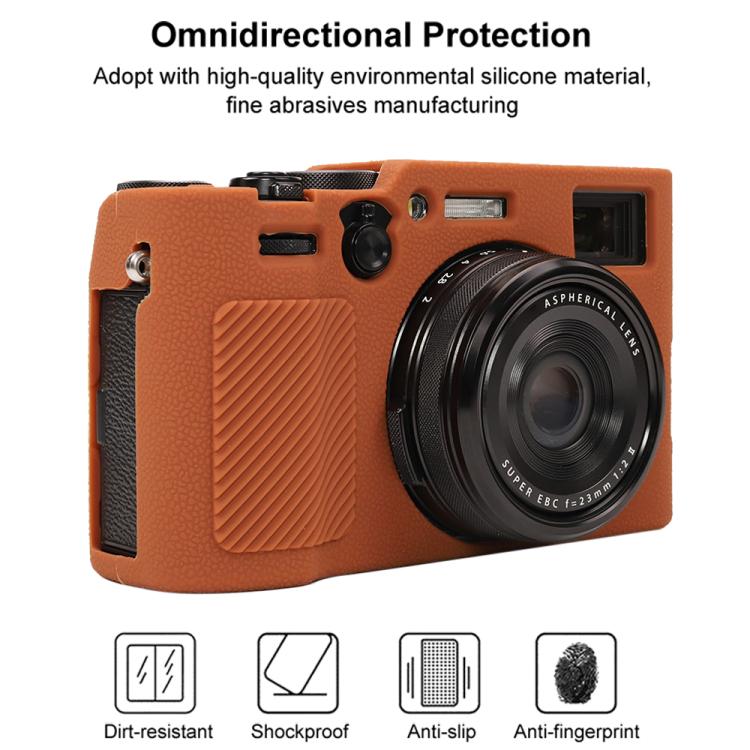 For FUJIFILM X100VI Litchi Texture Soft Silicone Protective Case