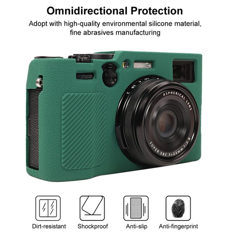 For FUJIFILM X100VI Litchi Texture Soft Silicone Protective Case