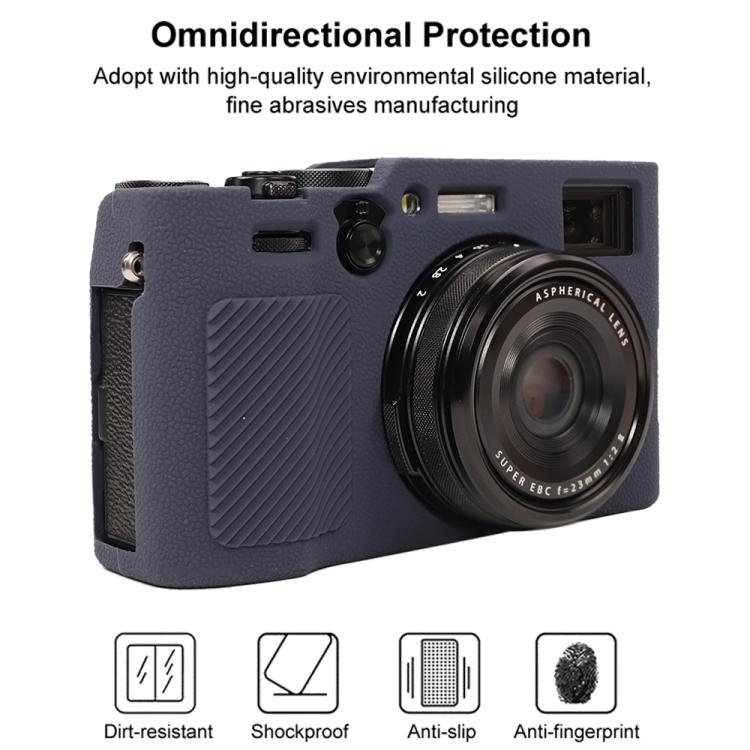 For FUJIFILM X100VI Litchi Texture Soft Silicone Protective Case