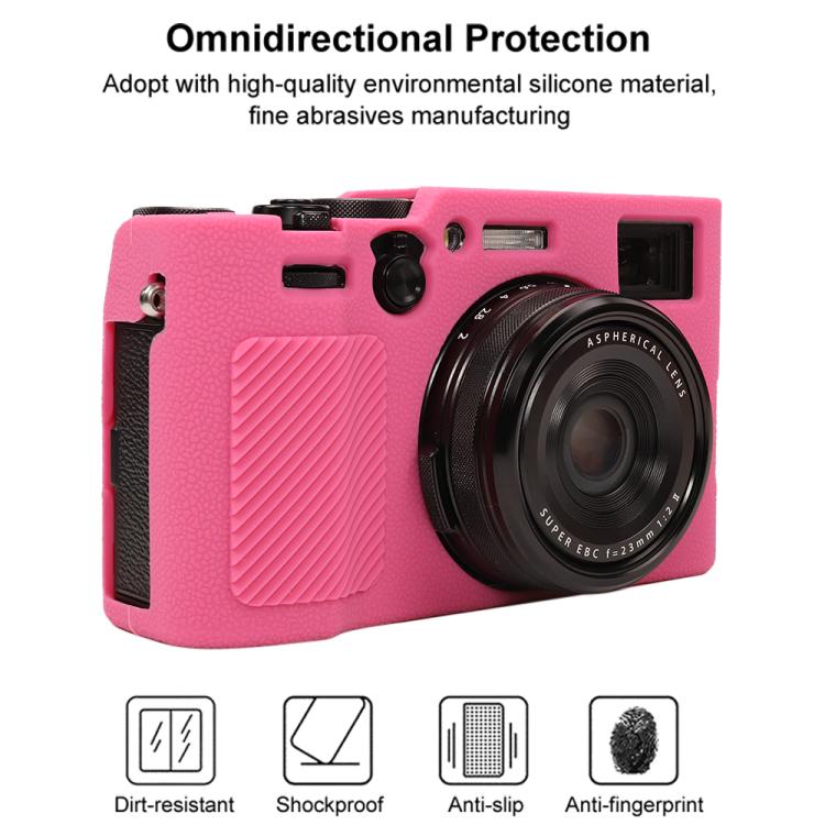 For FUJIFILM X100VI Litchi Texture Soft Silicone Protective Case