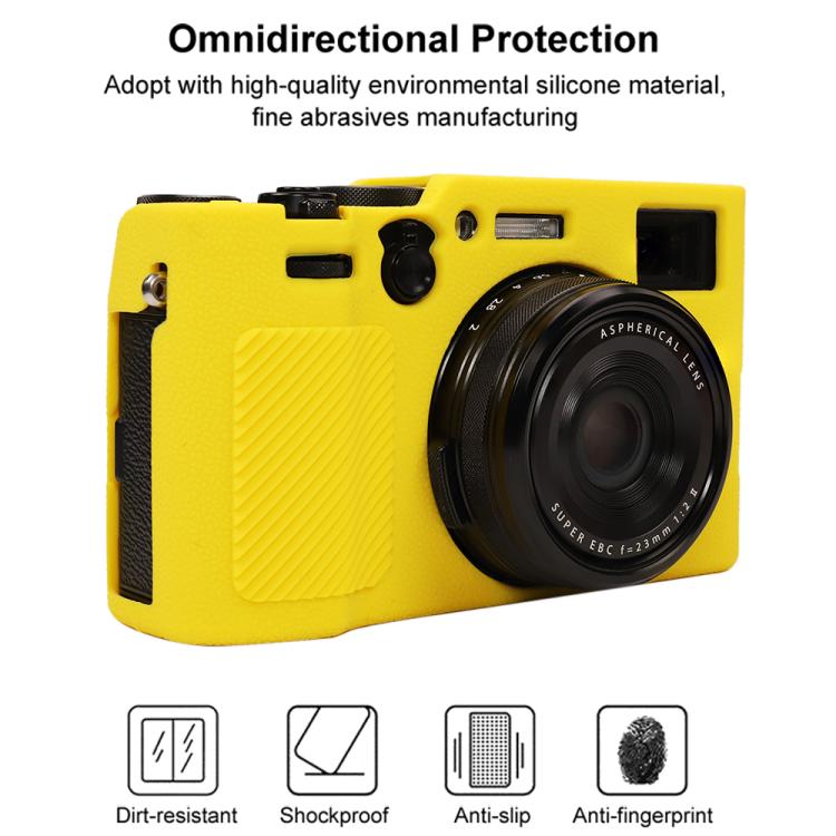For FUJIFILM X100VI Litchi Texture Soft Silicone Protective Case
