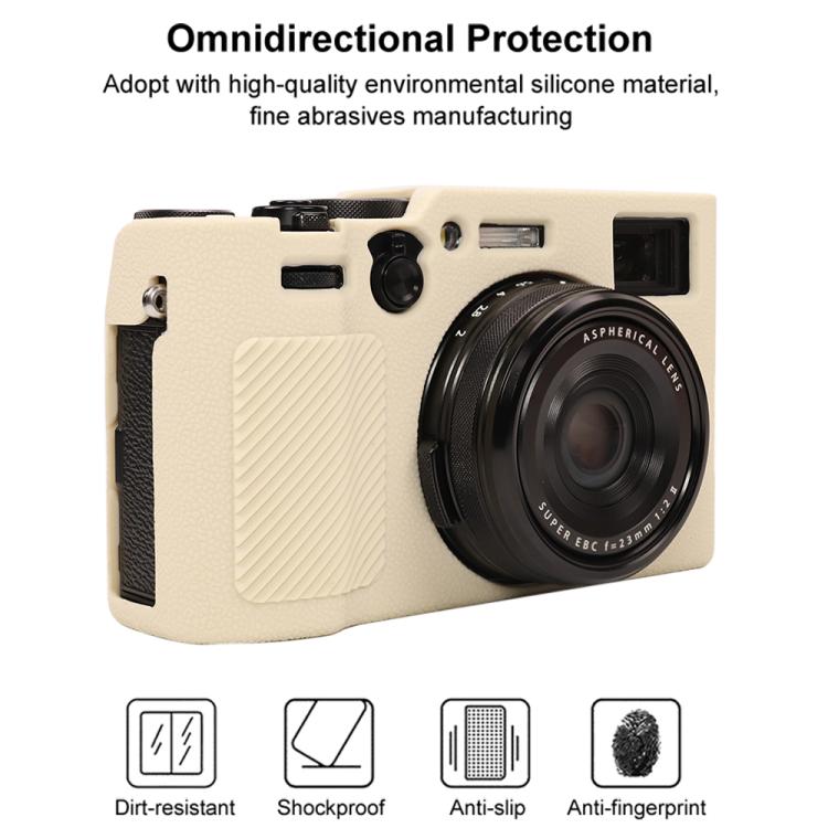 For FUJIFILM X100VI Litchi Texture Soft Silicone Protective Case