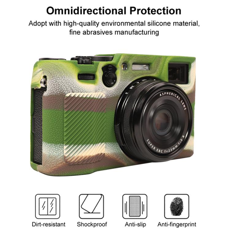 For FUJIFILM X100VI Litchi Texture Soft Silicone Protective Case