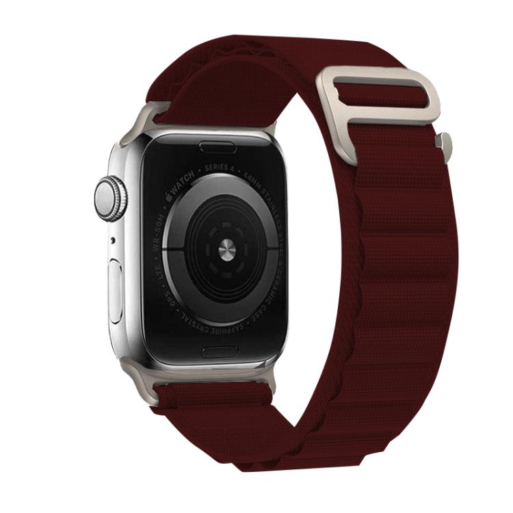 For Apple Watch 46mm / 49mm / 45mm / 44mm Kalebol Aline Nylon Loop Watch Band