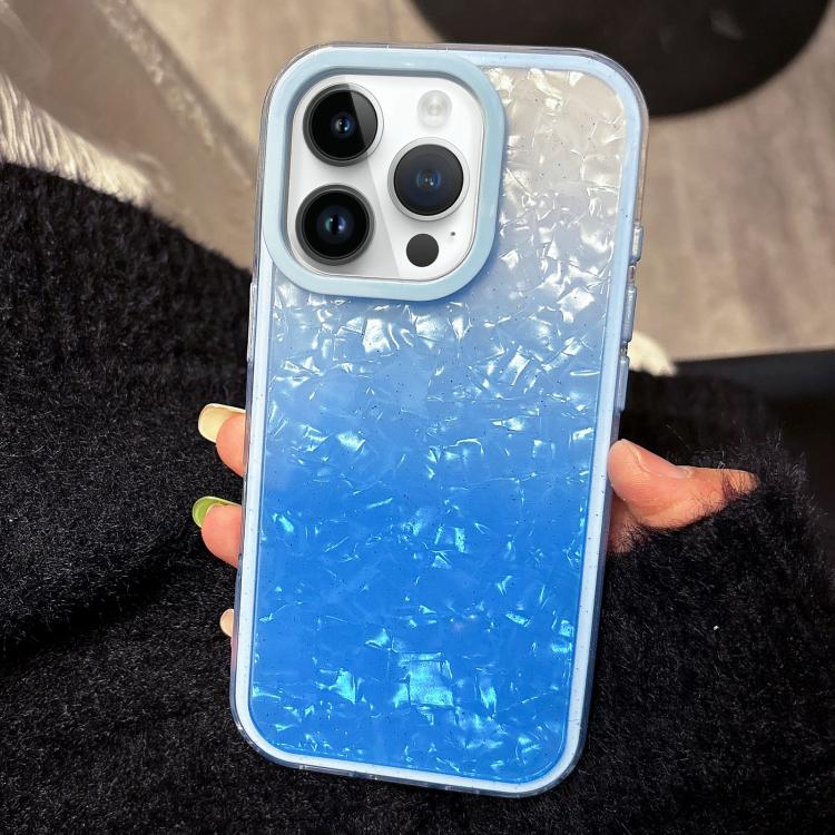 For iPhone 13 Pro PC Lens Ring Gradient Shell Texture 3 in 1 Phone Case