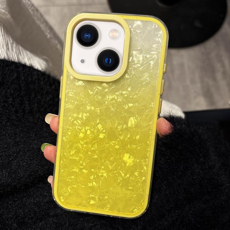 For iPhone 13 PC Lens Ring Gradient Shell Texture 3 in 1 Phone Case