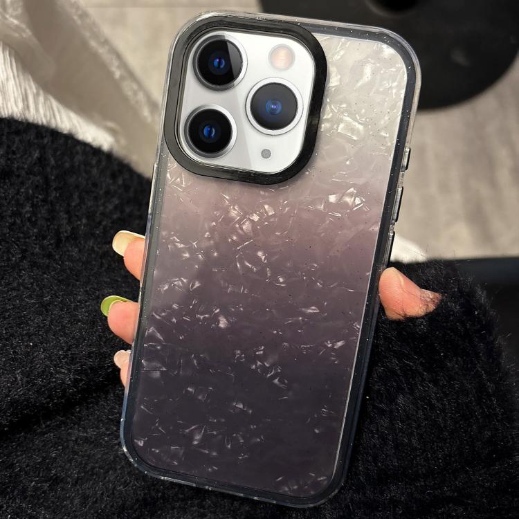 For iPhone 11 Pro Max PC Lens Ring Gradient Shell Texture 3 in 1 Phone Case