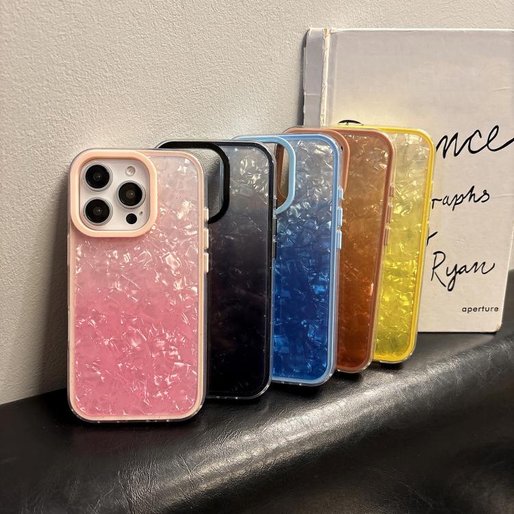 For iPhone 16 Pro PC Lens Ring Gradient Shell Texture 3 in 1 Phone Case
