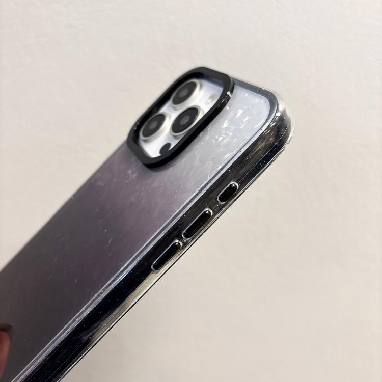 For iPhone 16 Pro PC Lens Ring Gradient Shell Texture 3 in 1 Phone Case