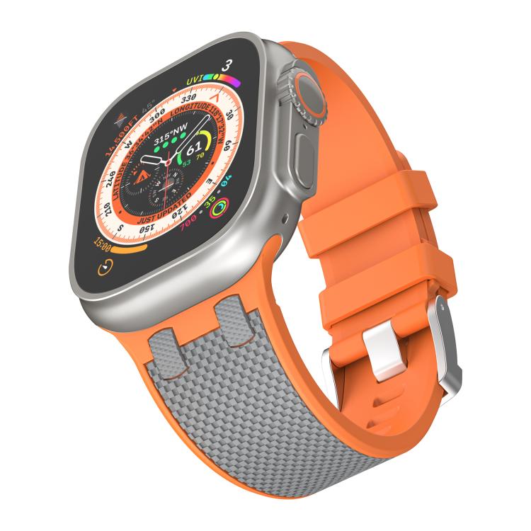 For Apple Watch 46mm / 49mm / 45mm / 44mm Kalebol Farmhouse Oak Silicone Strap