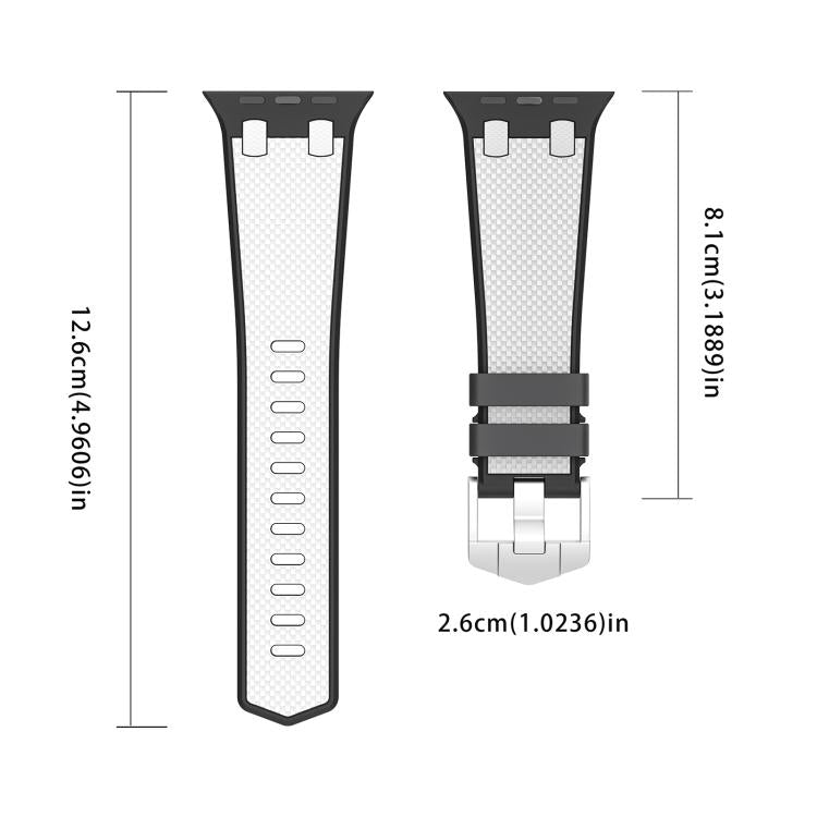 For Apple Watch 46mm / 49mm / 45mm / 44mm Kalebol Farmhouse Oak Silicone Strap