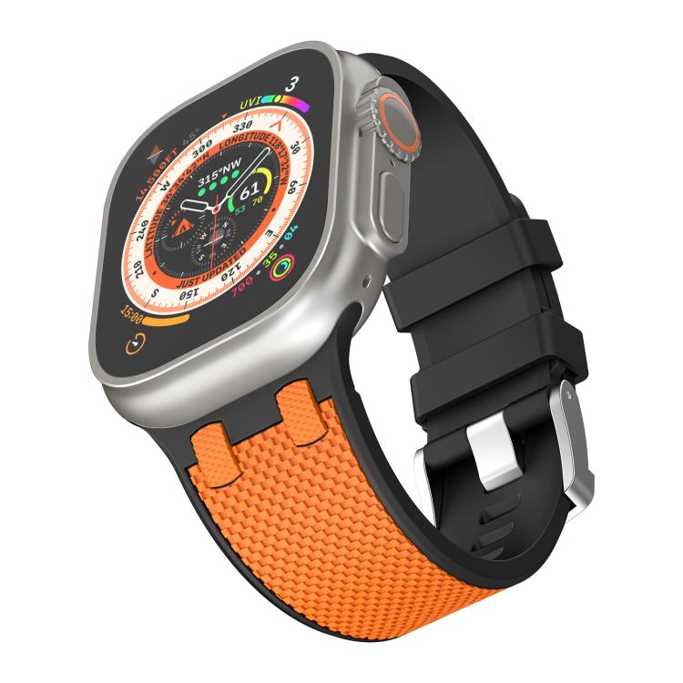 For Apple Watch 46mm / 49mm / 45mm / 44mm Kalebol Farmhouse Oak Silicone Strap