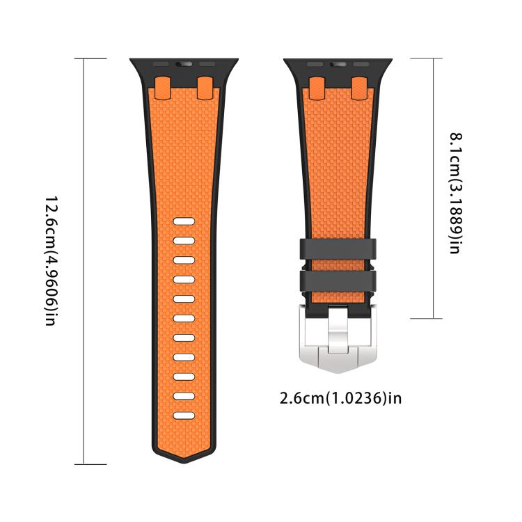 For Apple Watch 46mm / 49mm / 45mm / 44mm Kalebol Farmhouse Oak Silicone Strap