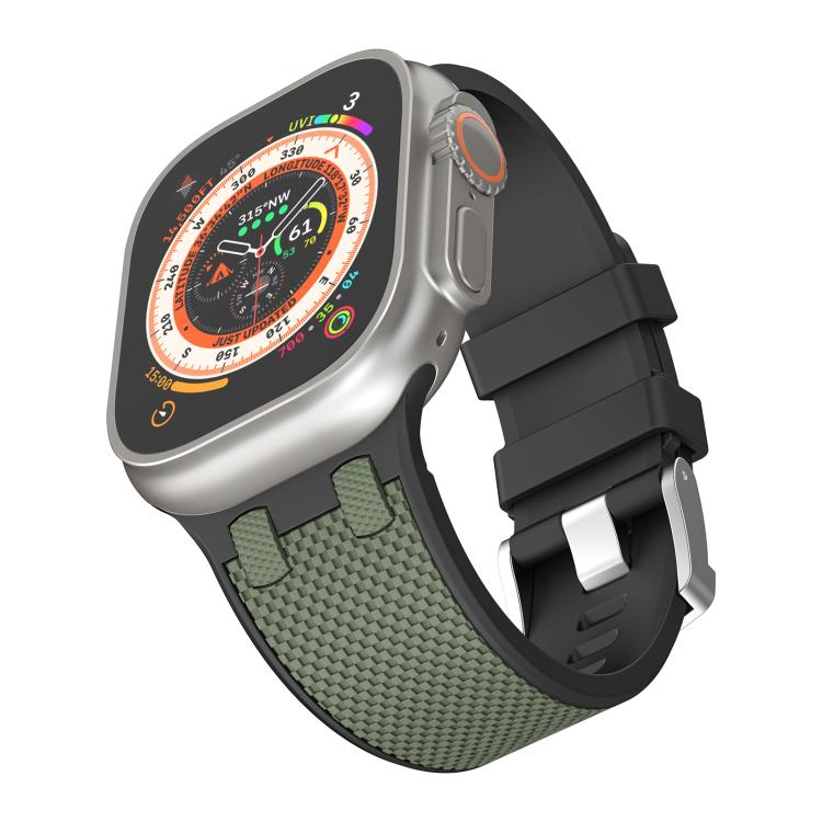For Apple Watch 46mm / 49mm / 45mm / 44mm Kalebol Farmhouse Oak Silicone Strap