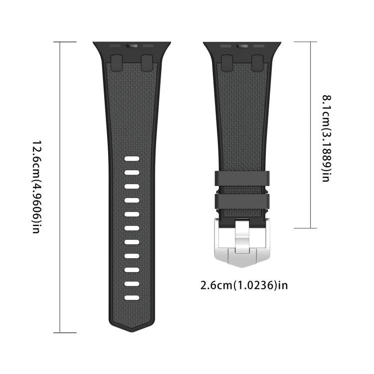 For Apple Watch 46mm / 49mm / 45mm / 44mm Kalebol Farmhouse Oak Silicone Strap