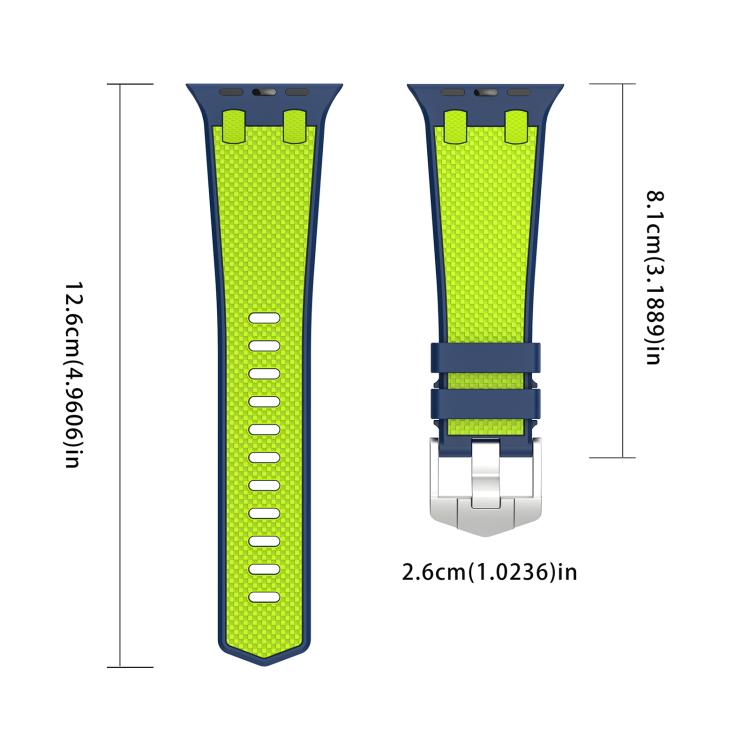 For Apple Watch 46mm / 49mm / 45mm / 44mm Kalebol Farmhouse Oak Silicone Strap