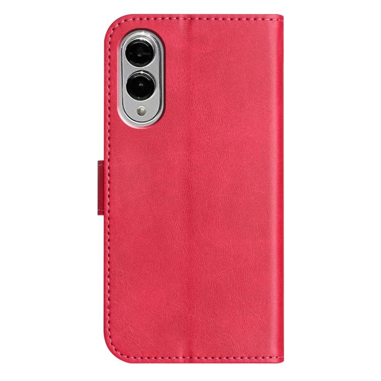 For Samsung Galaxy S25 Edge 5G Dual-Folded S-shape Leather Phone Case