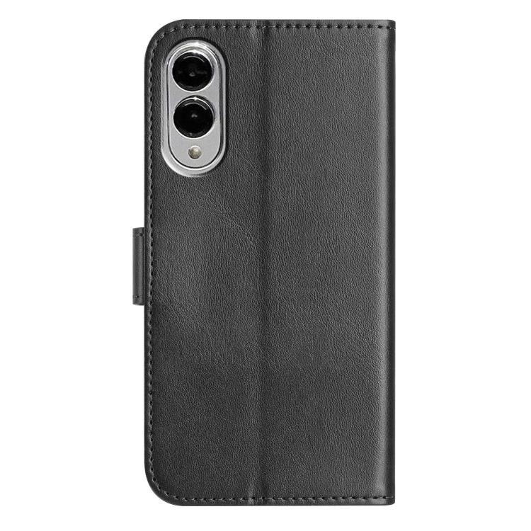 For Samsung Galaxy S25 Edge 5G Dual-Folded S-shape Leather Phone Case