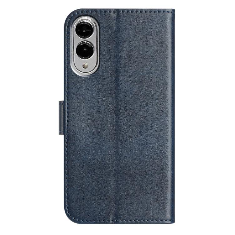 For Samsung Galaxy S25 Edge 5G Dual-Folded S-shape Leather Phone Case
