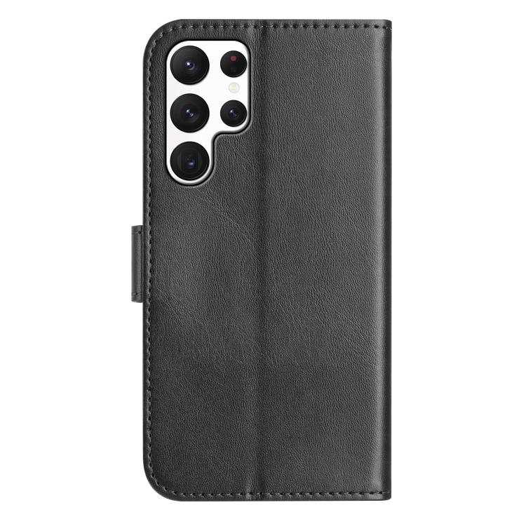 For Samsung Galaxy S23 Ultra 5G Dual-Folded S-shape Leather Phone Case