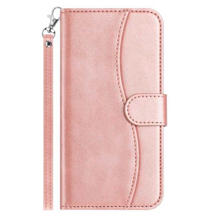 For Samsung Galaxy S24 FE 5G Dual-Folded S-shape Leather Phone Case