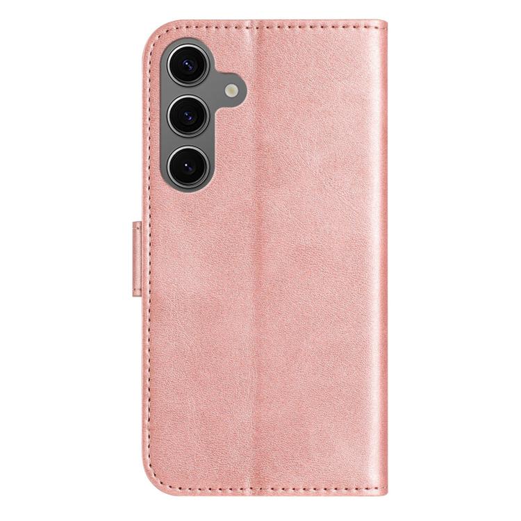 For Samsung Galaxy S24 FE 5G Dual-Folded S-shape Leather Phone Case