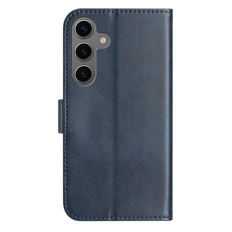 For Samsung Galaxy S24 FE 5G Dual-Folded S-shape Leather Phone Case