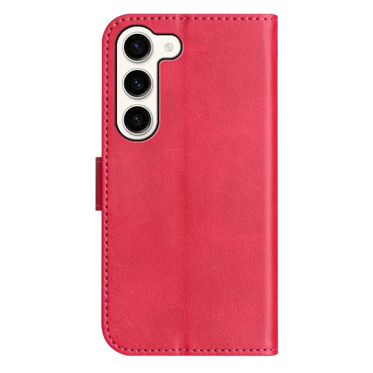 For Samsung Galaxy S23+ 5G Dual-Folded S-shape Leather Phone Case
