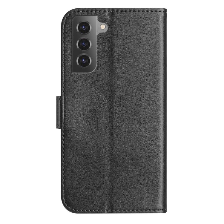 For Samsung Galaxy S22 5G Dual-Folded S-shape Leather Phone Case