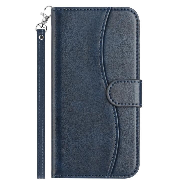 For Samsung Galaxy S21 FE 5G Dual-Folded S-shape Leather Phone Case