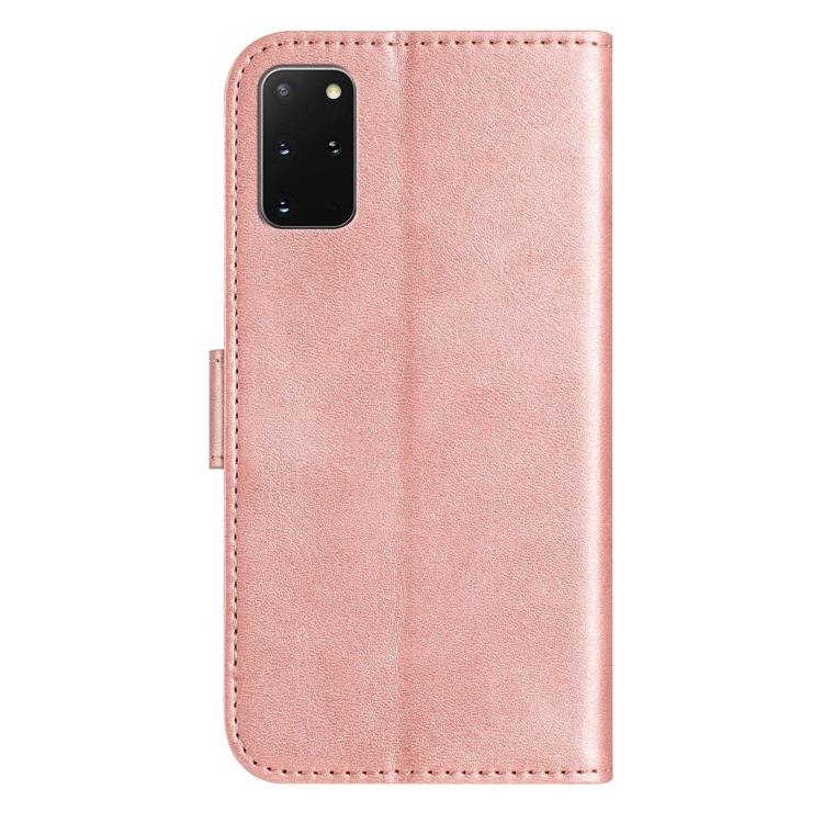 For Samsung Galaxy S20+ Dual-Folded S-shape Leather Phone Case