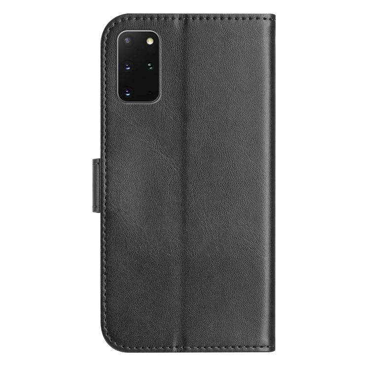 For Samsung Galaxy S20+ Dual-Folded S-shape Leather Phone Case