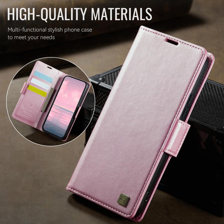For Redmi 14C 5G AutSpace A11 Side Buckle MagSafe Magnetic RFID Phone Leather Case