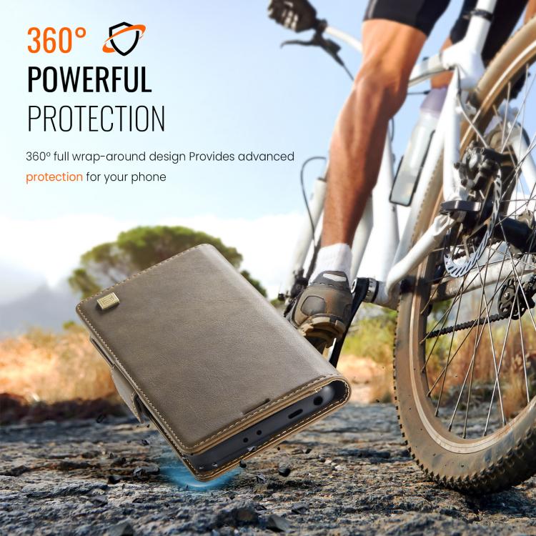 For Redmi Note 13 Pro 5G AutSpace A11 Side Buckle MagSafe Magnetic RFID Phone Leather Case